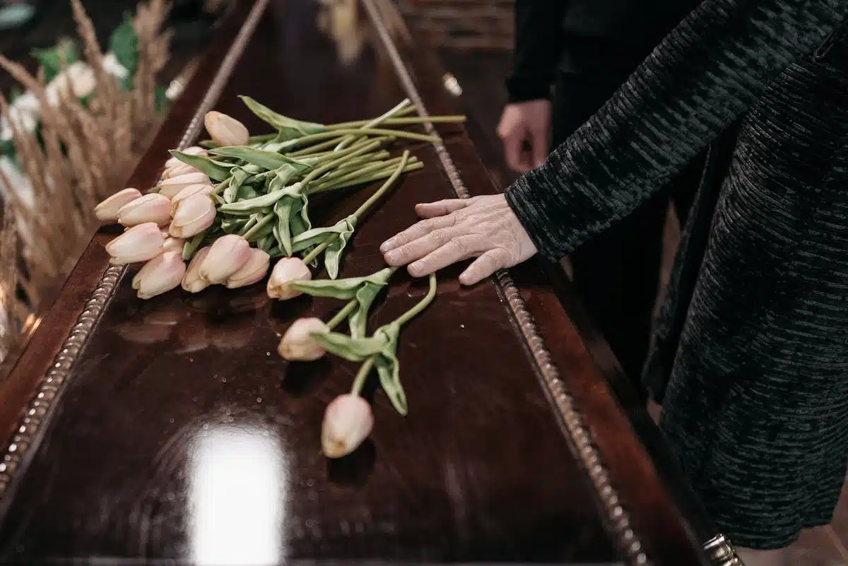 fleurs deuil