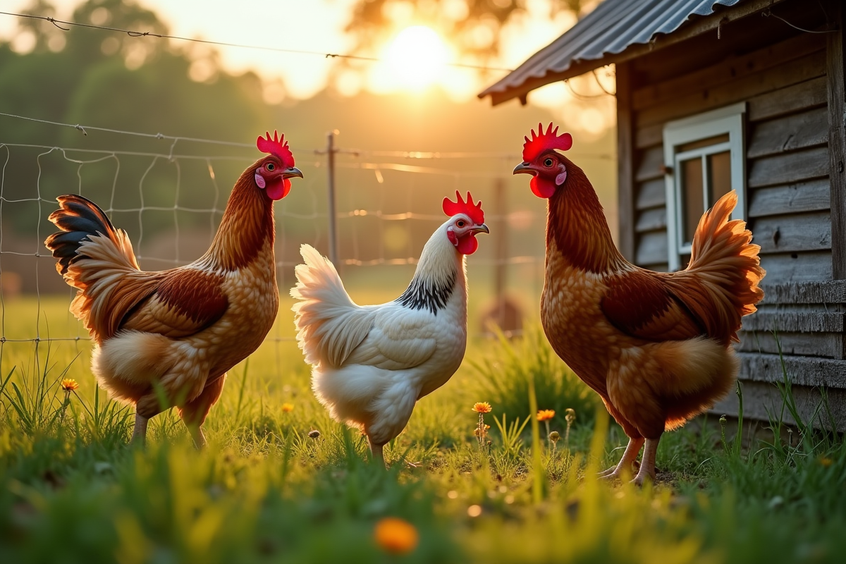 grillage poule