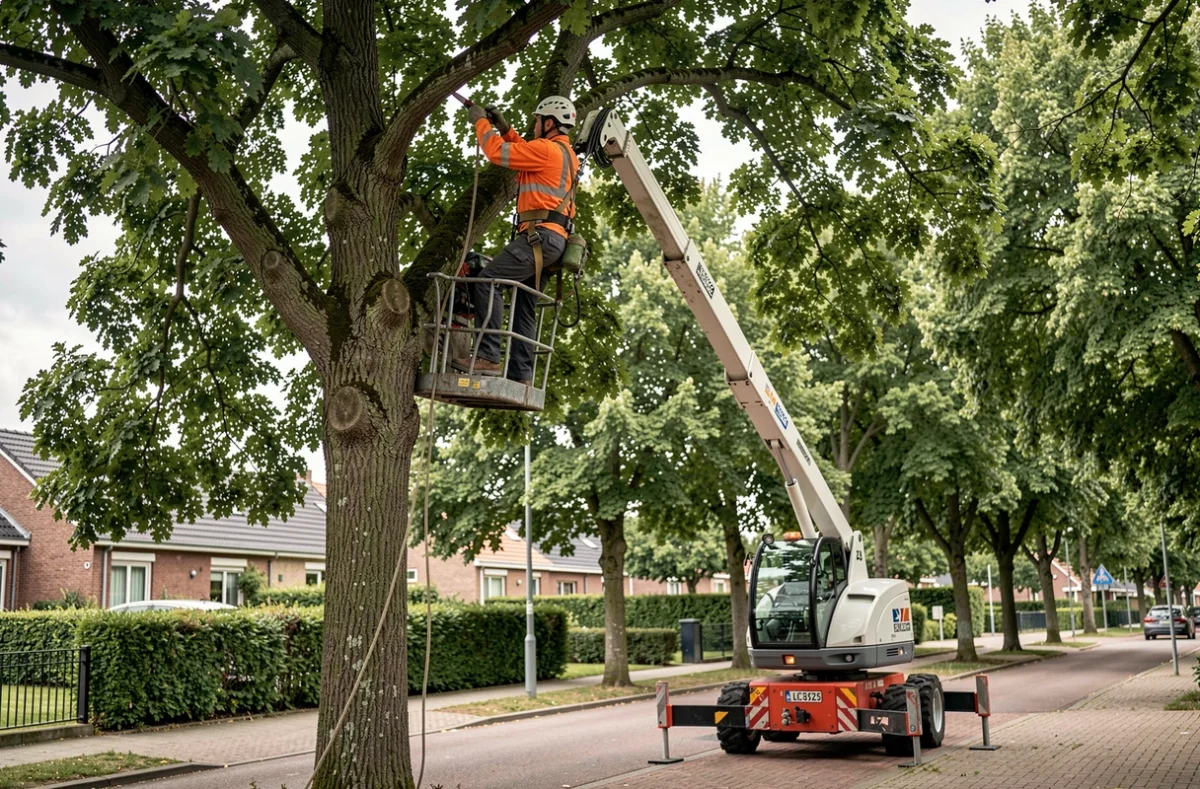 Paysagiste de Sicurani Paysage en nacelle pour élagage d'arbre à Villepinte